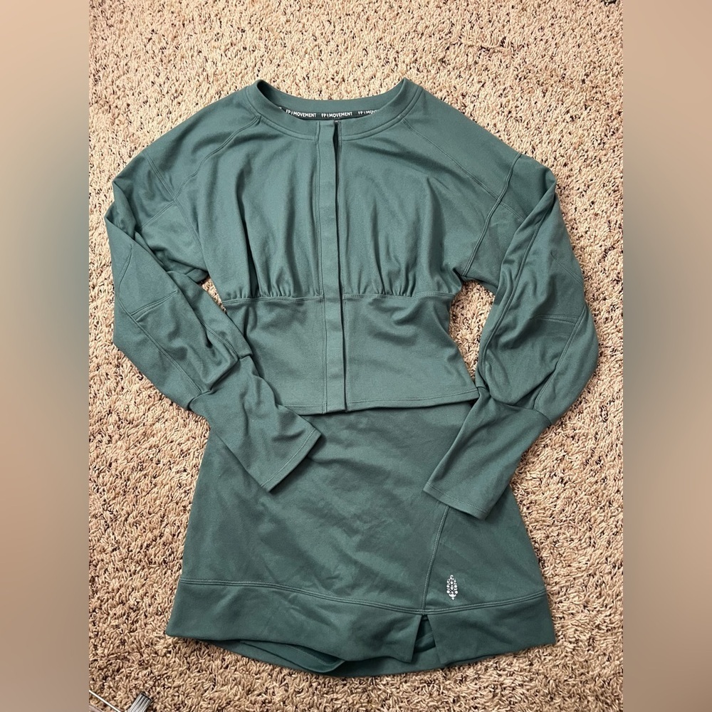 Free People Movement Guiding Light Skort Set in Midnight Jade Size XS NWOT - Picture 4 of 13